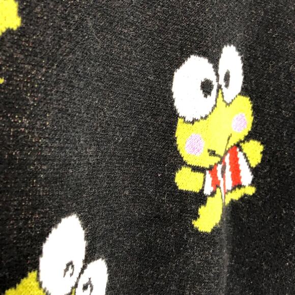 Hello Kitty Forever 21 Keroppi black green frog sweater size Medium - Picture 5 of 14
